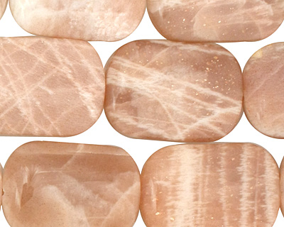 Peach Moonstone Thin Pillow 25x18mm