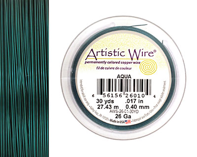 Artistic Wire Aqua 26 gauge, 30 yards