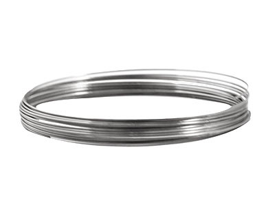 Remembrance Stainless Steel Memory Wire Large Bright Bracelet .25 oz.