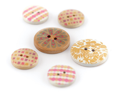 Soleil Wooden Buttons