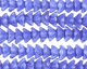 Czech Glass Periwinkle (matte) 5 Point Bellflower 6x9mm