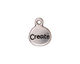 TierraCast Antique Silver (plated) Create Charm w/ Glue In 13x16mm