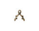 TierraCast Antique Brass (plated) Vine Pinch Bail 13x12mm