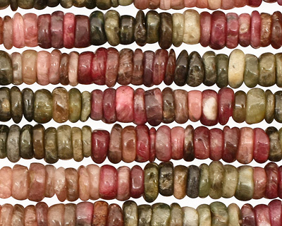 Tourmaline Irregular Heishi 6mm