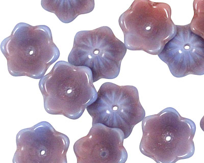 Czech Glass Wisteria 6 Petal Daisy 4x12mm