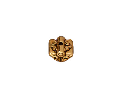 TierraCast Antique Gold (plated) Luna Pendant Cap 7x9mm