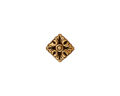 TierraCast Antique Gold (plated) Luna Diamond 11mm