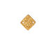 TierraCast Gold (plated) Hammered Diamond Link 12mm