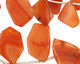 Carnelian (natural-orange) Flat Freefrom Drop Graduated 8-17x14-26mm