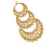 Brass Tiered Gypsy Hoop 36x66mm