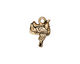 TierraCast Antique Gold (plated) Saddle Charm 12x17mm