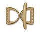 TierraCast Gold (plated) 5 Hole D Ring Set 15x20mm, 30mm bar