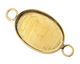Brass Oval Bezel Link 29x20mm