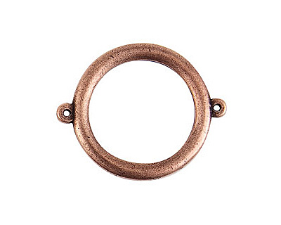 Nunn Design Antique Copper (plated) Grande Circle Connector 37x30mm