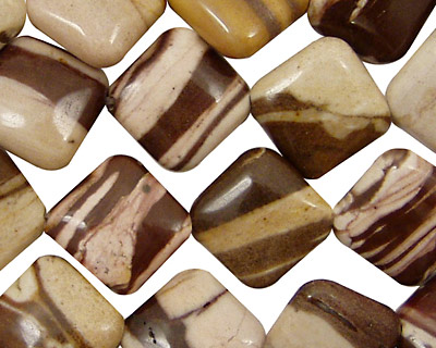 Brown Zebra Jasper Diamond 14mm