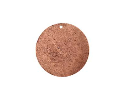 Nunn Design Antique Copper (plated) Flat Grande Circle Tag 31mm
