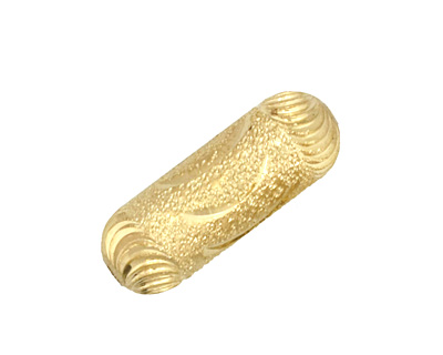 Hamilton Gold Finish Tube w/ Crescent Moon 28x10mm