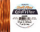 Soft Flex Amber Craft Wire 18 gauge, 7 yards