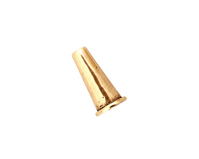 Antique Brass (plated) Small Plain Cone 15x8mm