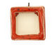 Jangles Ceramic Red Square Bezel 28-29x31-32mm