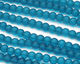 Peacock Blue Recycled Glass Round 4mm