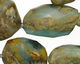 Peruvian Blue Opal Faceted Nuggets (large) 18-30x14-20mm