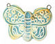 Jangles Ceramic Turquoise Butterfly Pendant 56x35mm