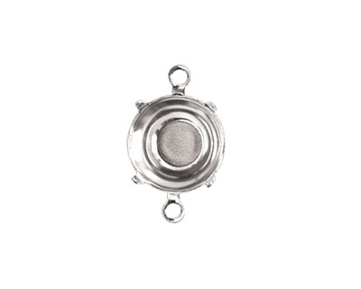 Nunn Design Sterling Silver (plated) Circle Prong Setting 18x12mm
