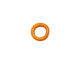 C-Koop Enameled Metal Mandarin on White Ring 10-11mm