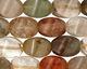 Rutilated Quartz (multi) Twisted 4-Sided Rice 15x10mm