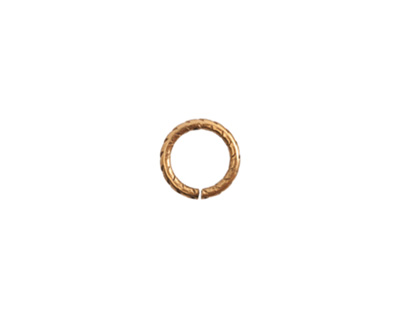 Nunn Design Antique Gold (plated) Textured Jump Ring 9mm, 16 gauge