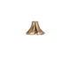 TierraCast Antique Gold (plated) Large Bell Flower Bead Cap 12mm
