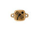 TierraCast Antique Gold (plated) Dragonfly Link w/ Glue In 20x13mm