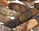 Black Silver Leaf Carved Flat Oval 30-32x10-12mm