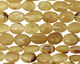 Yellow Opal Irregular Flat Oval 8-11x6-7mm