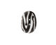 Grace Lampwork Zebra Stripes Rondelle 9x14mm