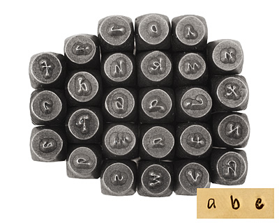 Bradley Lowercase Letters Metal Stamp Set 2.5mm