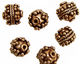 Antique Copper Round with Triangle of Dots & Roping 10-11mm