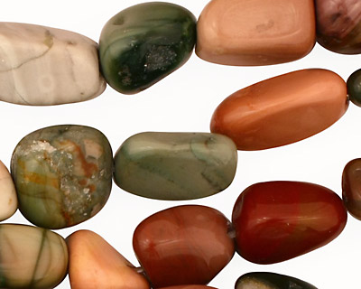 Imperial Jasper Tumbled Nugget 10-18x8-14mm