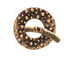 Saki Bronze Bumpy Toggle Clasp 34mm, 36mm bar