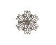Stampt Antique Pewter (plated) Snowflake Filigree 19mm