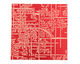 Lillypilly Red Bamboo Anodized Aluminum Sheet 3"x3", 24 gauge