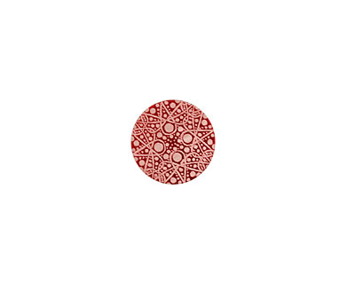 Lillypilly Red Geometrics Anodized Aluminum Disc 11mm, 24 gauge