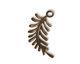 Vintaj Natural Brass Fern Curving Left Charm 26x27mm