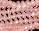 Pink Peony AB Crystal Faceted Rondelle 8mm
