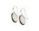 Nunn Design Antique Silver (plated) Small Oval Frame Earring 12x17mm