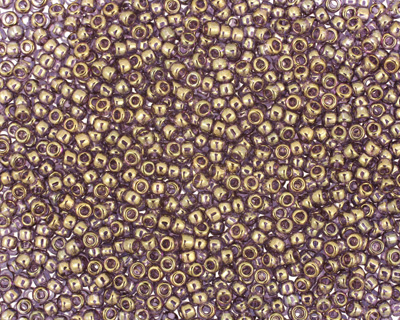 TOHO Gold Lustered Light Tanzanite Round 11/0 Seed Bead