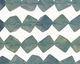 Blue Green Fluorite Diagonal Drilled Cube 12mm