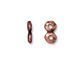 TierraCast Antique Copper (plated) Nugget 2-Hole Bar 7x13mm