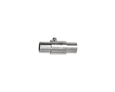 Silver (plated) Magnetic Locking Cord End Clasp 16x7mm
